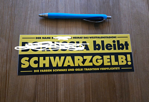 Borussia dortmund aufkleber - borussia,