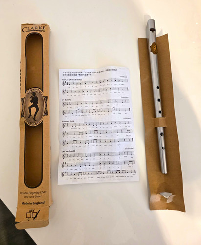 Clarke tin whistle hoch - tin, c