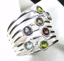 Ring 925 silber peridot - silber,