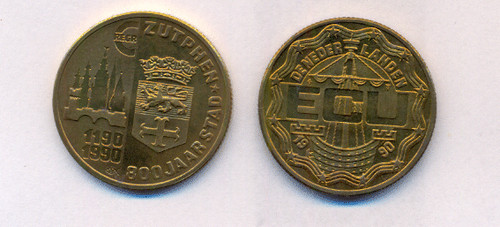 Medaille ecu 1990 - 1,