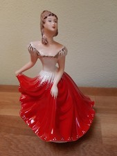 Alte porzellanfigur tänzerin - porzellanfigur,