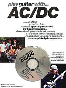Partition dc play guitar - partition, ac/dc