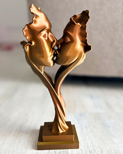 Skulptur liebeskuss paar - liebeskuss,