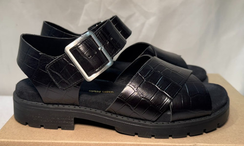 Clarks schwarze leder - clarks, sandalen