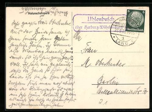 Ansichtskarte landpoststempel - ansichtskarte,