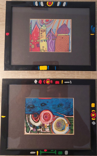 Hundertwasser kunstdruck set - hundertwasser,