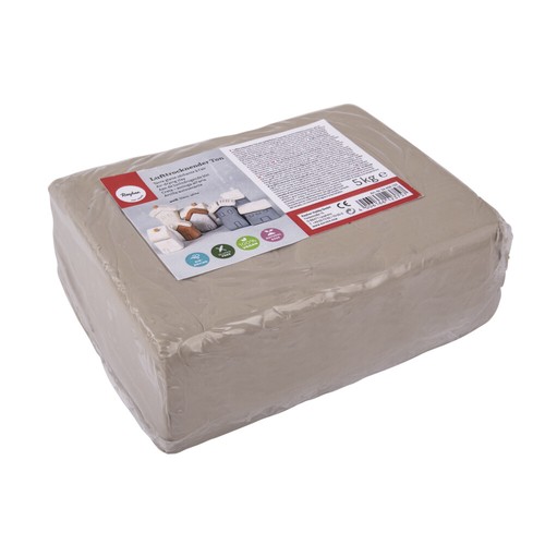 Lufttrocknender ton 5kg weiß - lufttrocknender,
