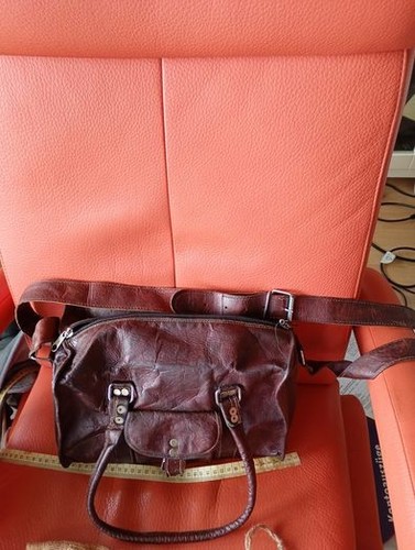 Braune lederhandtasche gusti - braune,