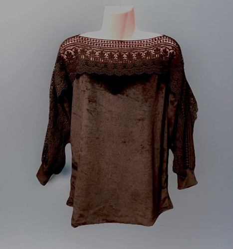 Schwarzes velours top - schwarzes, velours-top