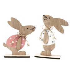 Holz hase aufsteller deko - holz,