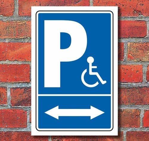 Schild behinderten parkplatz - behinderten,