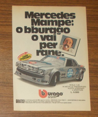 Seltene werbung bburago - werbung,