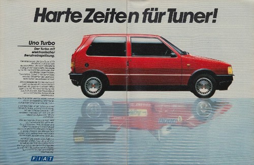 Fiat uno turbo - uno, reklame