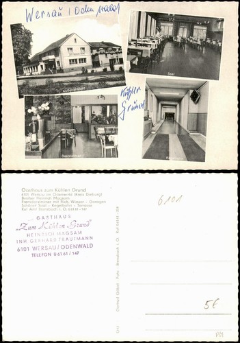 Ansichtskarte wersau gasthaus - ansichtskarte,