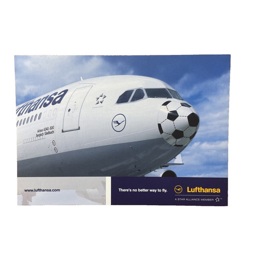Postkarte flugzeug airline - postkarte,