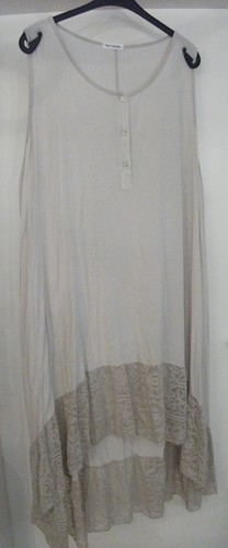 Vokuhila longkleid mit spitze - vokuhila,