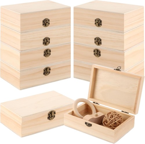 Stück holzkiste mit deckel - 10,