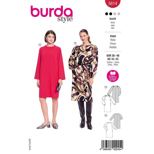 Kleider burda 5614 - burda,