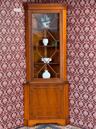 Biedermeier vitrine eckvitrine - biedermeier,