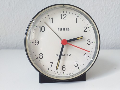 Ddr wecker tischuhr ruhla - ddr,