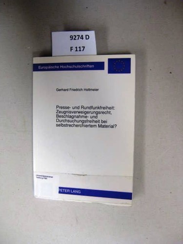 Presse und rundfunkfreiheit - und,