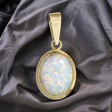 Anhänger oval 333 gold - oval,
