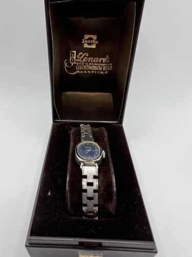 Vintage zentra damenuhr - vintage, blaues