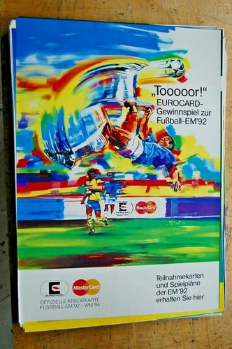 Plakat fußball 1992 - plakat, fußball-em