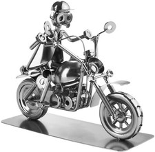 BRUBAKER Motorrad Metall Schraubenmännchen Figur Schweiß-Kunst Handarbeit Unikat