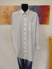 MARVELIS - hochwertiges Langarm-Hemd KW 50 (19-3/4) in weiß/blau - NEU