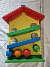 Holz Murmelbahn Kleinkind SPIELZEUG 5TLG