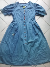 Dirndl Hammerschmid, Gr.46, Kurzarm, blau, gebraucht