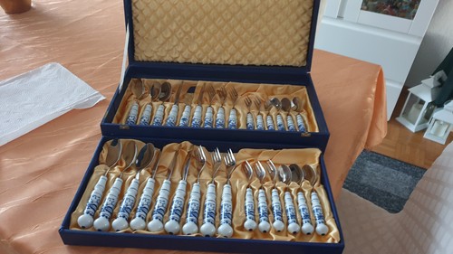 Zwiebelmuster besteckkasten - zwiebelmuster,