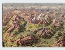 Postcard Reliefkarte aus dem