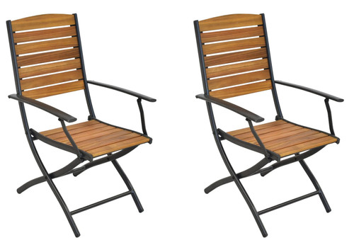 Gartenstuhl 2er set - gartenstuhl, 62x54x96,5