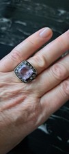 Silber Ring gr.16,8 mit Kunzit