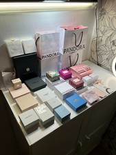 25 Leere Schmuckbox Pandora Christ Charm Boxes Konvolut Geschenk Kästchen + Tüte