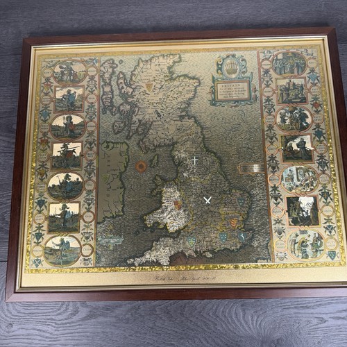 Vintage john speed karte der - vintage,