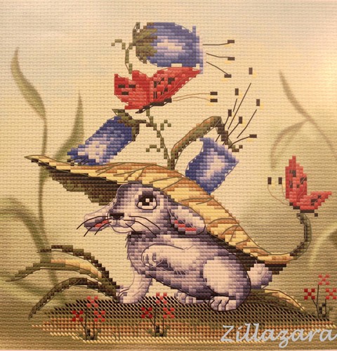 Kinder motiv hase kreuzstich - kinder,