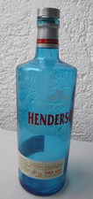 Leerflasche von HENDERSON DRY  GIN - blaue Flasche - 0,7 l Flasche - leer !