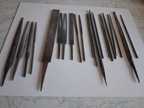 Konvolut feilen flach - 21,
