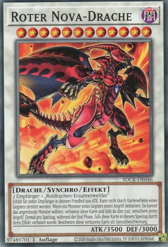 Yugioh roter nova - 1x, nova-drache