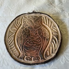 Wandteller Keramik Motiv Eule