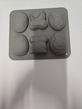Silikon Backform Ostermotive Eier und Hasen