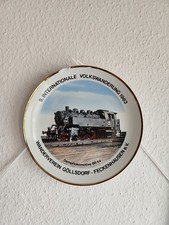 Porzellanteller Eisenbahnen