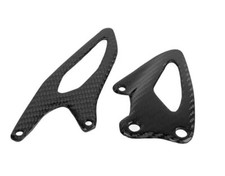 Für Yamaha R1 15-18 Fersenschutz  Verkleidung Carbon Kohlefaser Glanz Schwarz