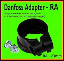1 x Adapter Danfoss RA 23mm auf M30 Heimeier Heizungsventilantriebt Thermostate 