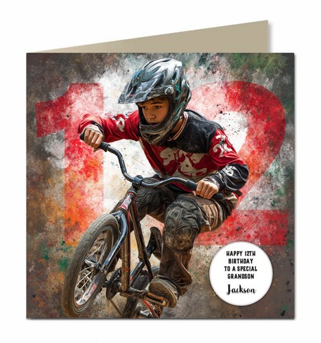 Geburtstagskarte bmx - geburtstagskarte, 12.
