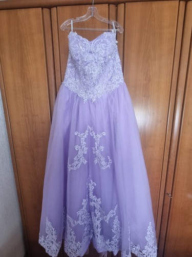 Lila ballkleid lang aus - ballkleid,
