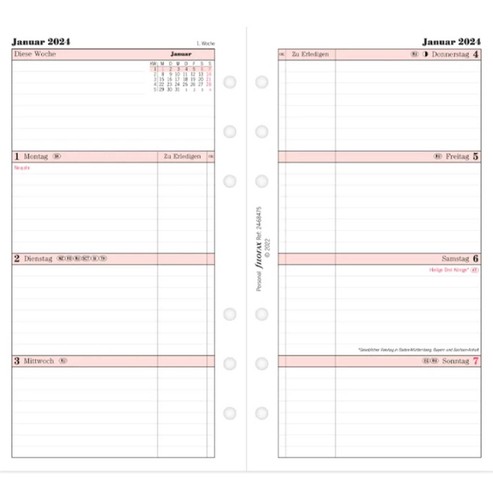 Filofax kalendereinlage - filofax,